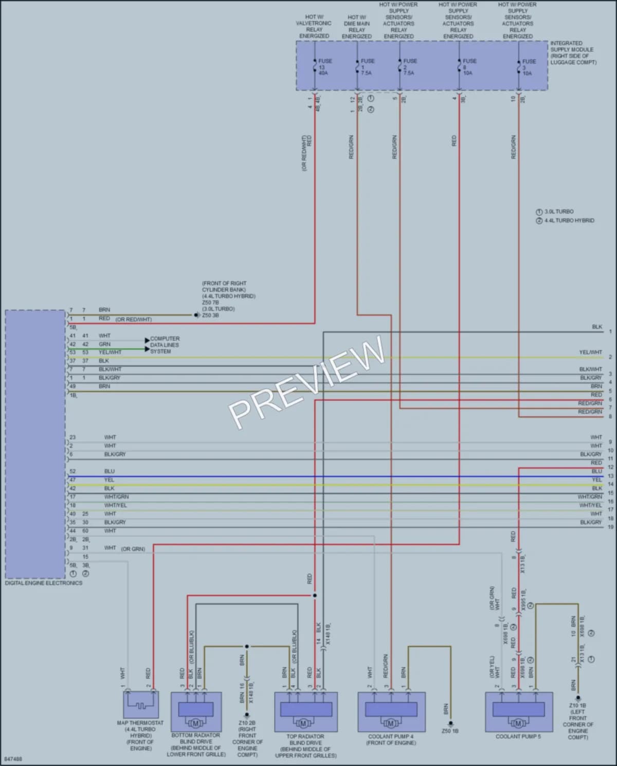 2023 BMW 760i Cooling Fan wiring diagram preview