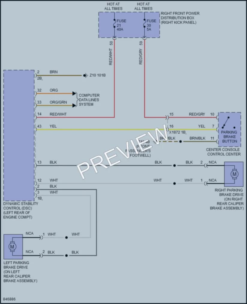 2023 BMW 840iGranCoupe Shift Interlock wiring diagram preview