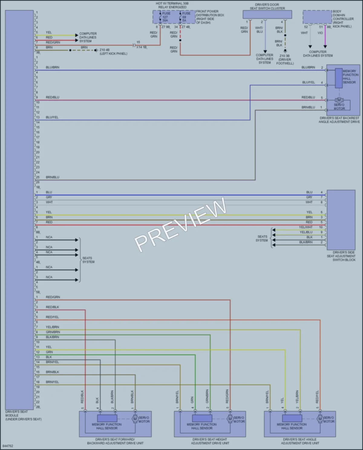 2023 BMW M235iGranCoupe Memory Systems wiring diagram preview
