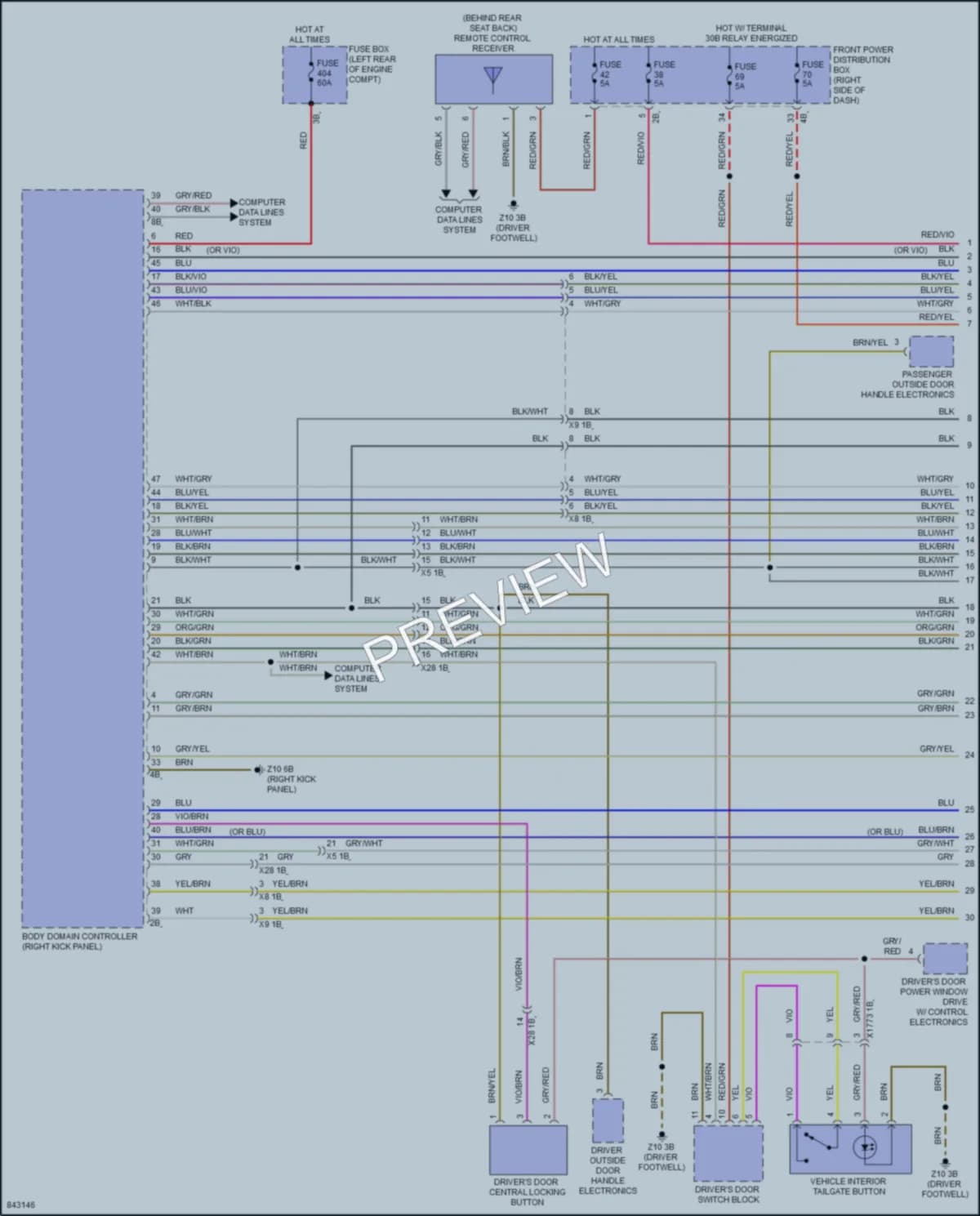 2023 BMW M235iGranCoupe Power Door Locks wiring diagram preview