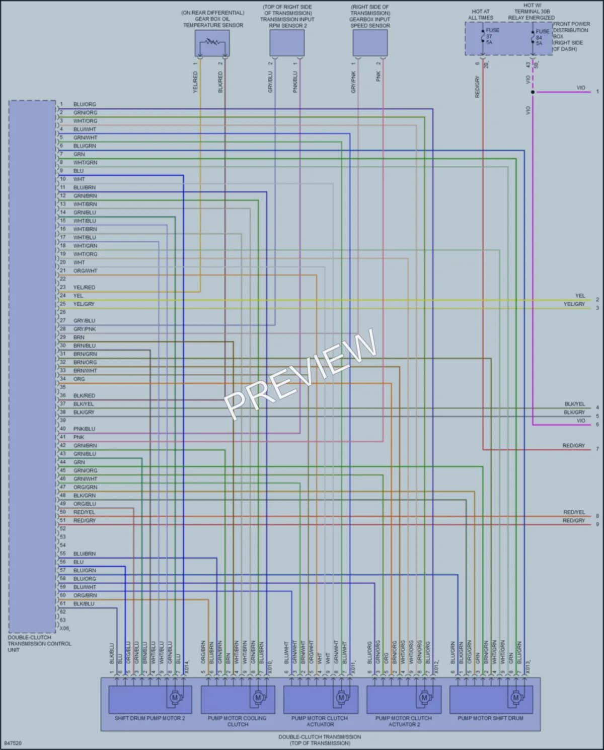 2023 BMW M235iGranCoupe Transmission wiring diagram preview