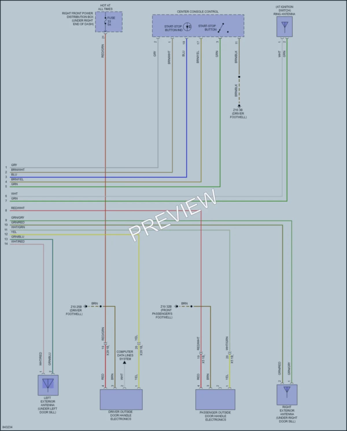 2023 BMW M240i Anti Theft wiring diagram preview