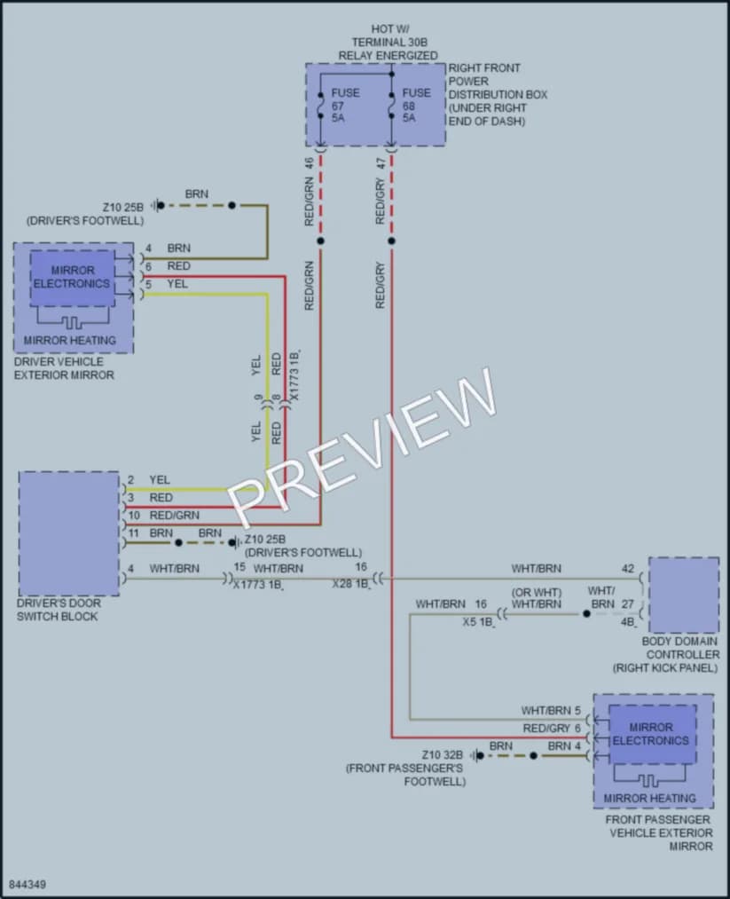 2023 BMW M240i Defoggers wiring diagram preview