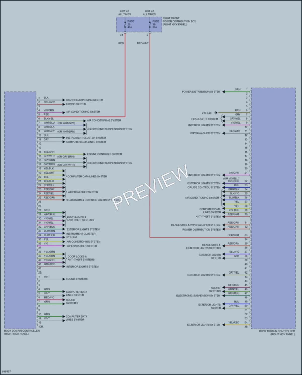 2023 BMW M340i Body Control Modules wiring diagram preview