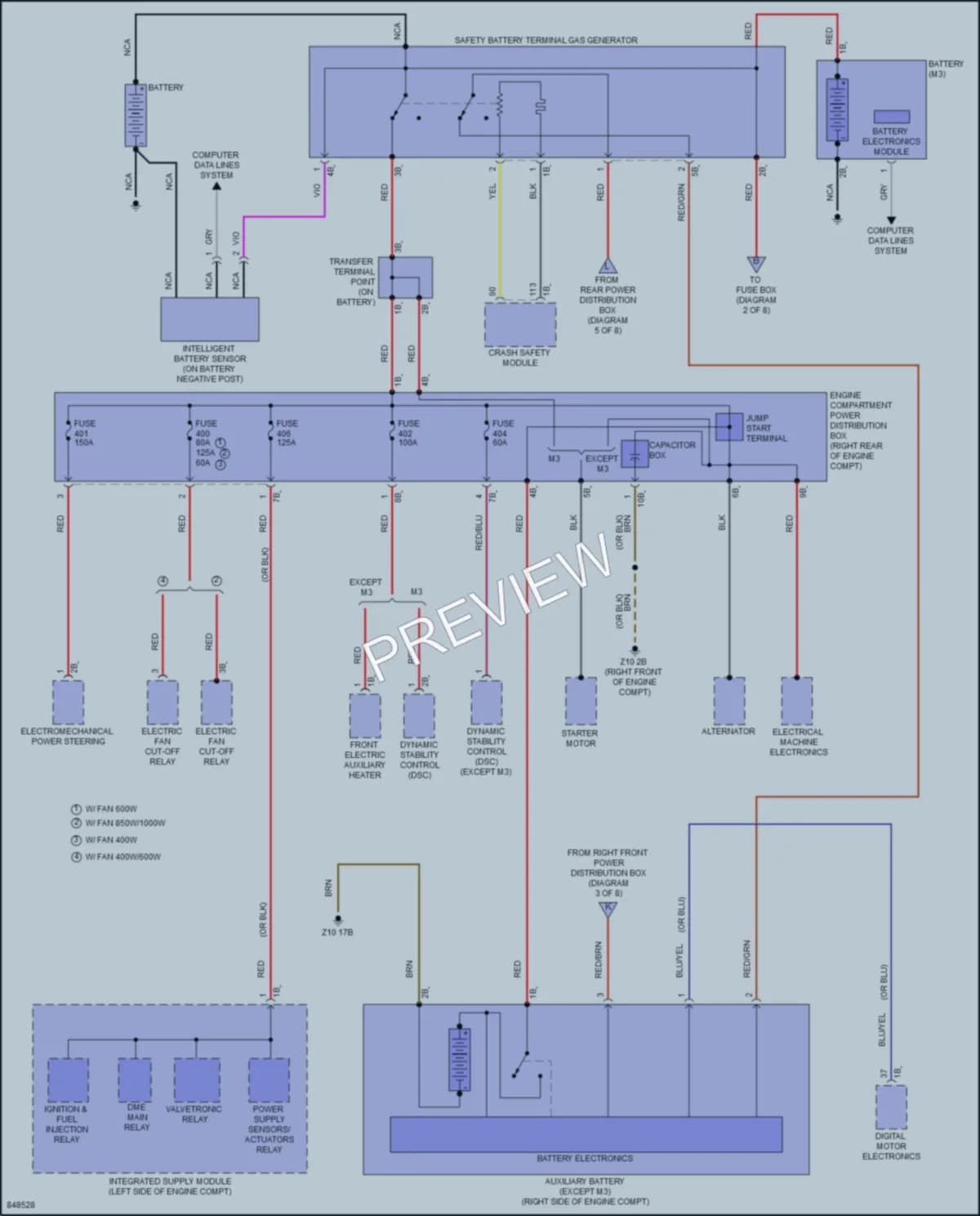 2023 BMW M340i Power Distribution wiring diagram preview