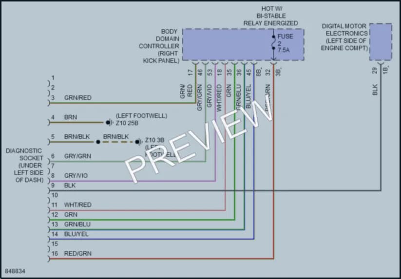 2023 BMW M440i Computer Data Lines wiring diagram preview