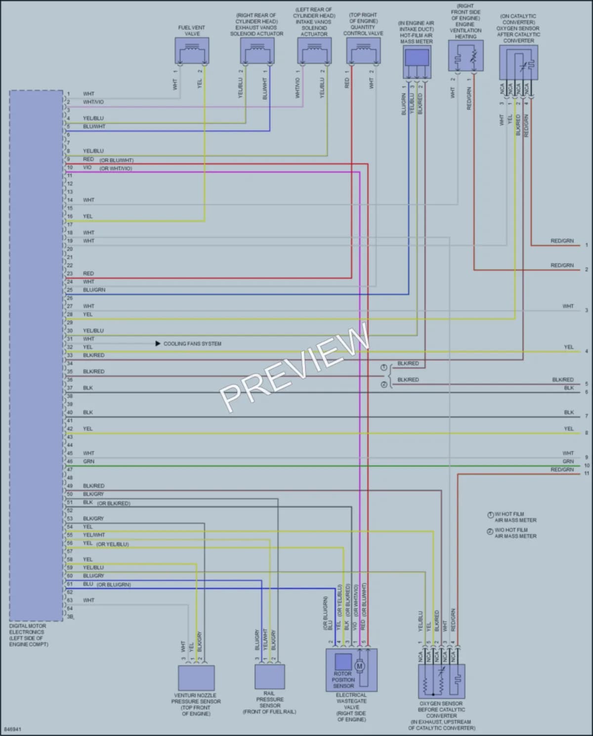 2023 BMW M440i Engine Performance wiring diagram preview