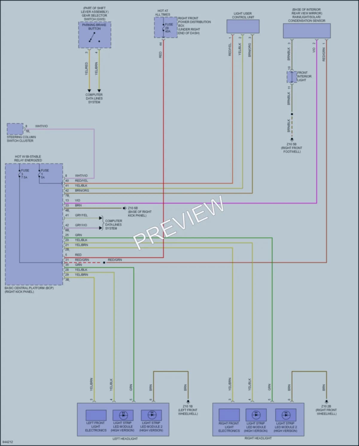 2023 BMW X1SAV Headlights wiring diagram preview