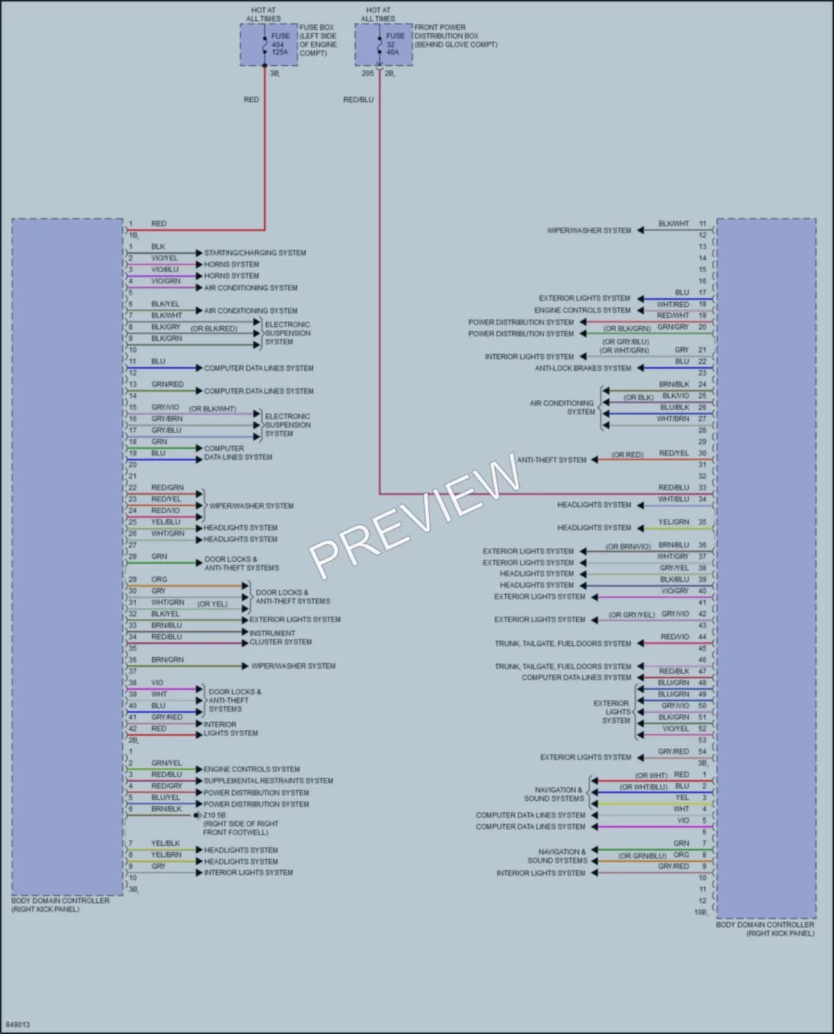 2023 BMW X2 Body Control Modules wiring diagram preview