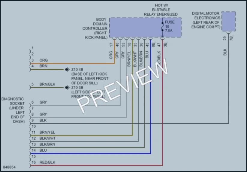 2023 BMW X2 Computer Data Lines wiring diagram preview