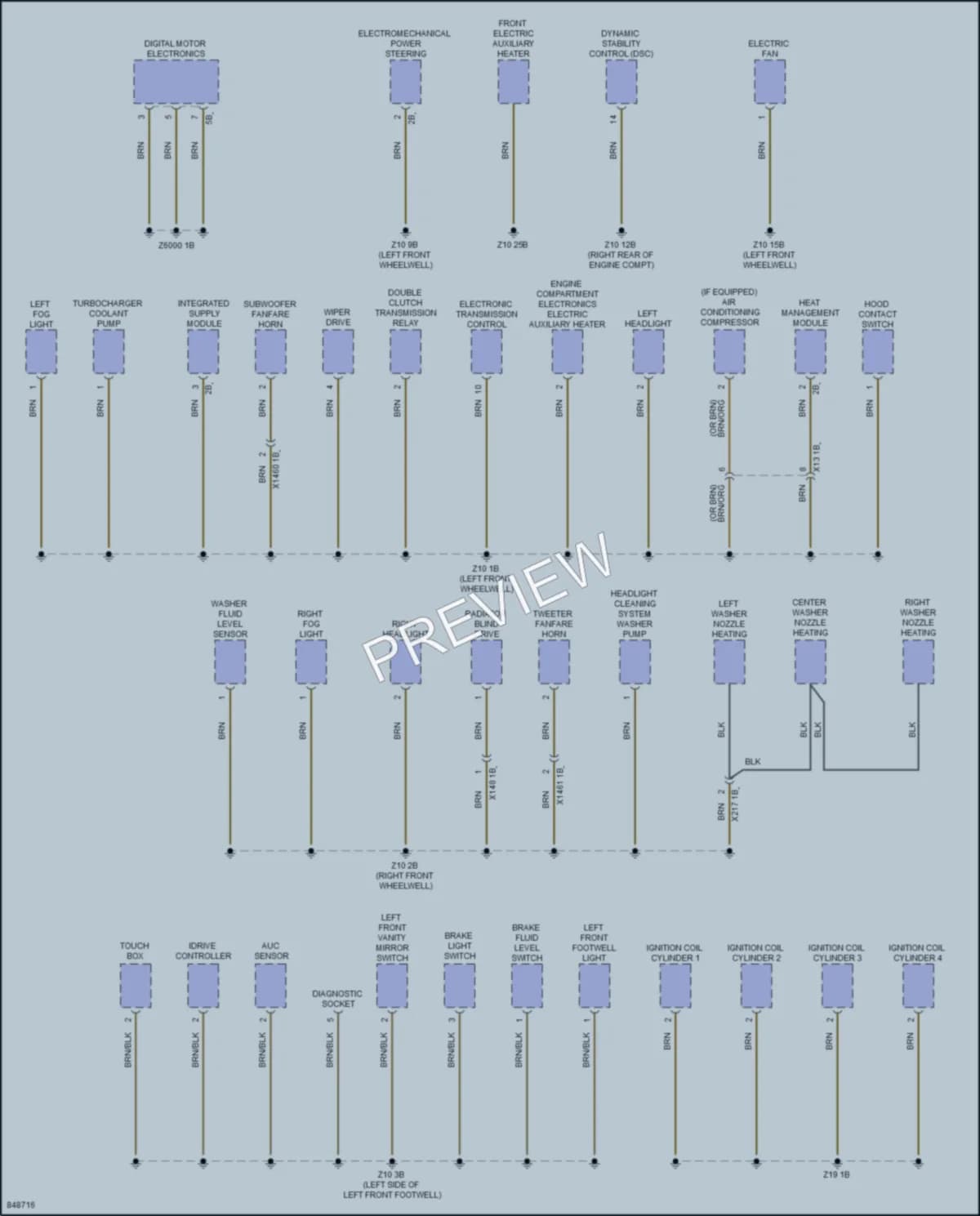 2023 BMW X2 Ground Distribution wiring diagram preview