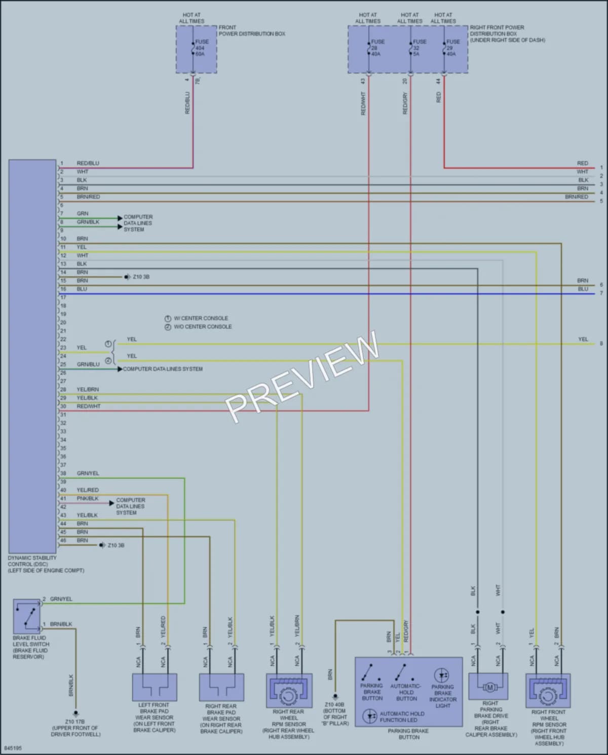 2023 BMW X3M Anti Lock Brakes wiring diagram preview