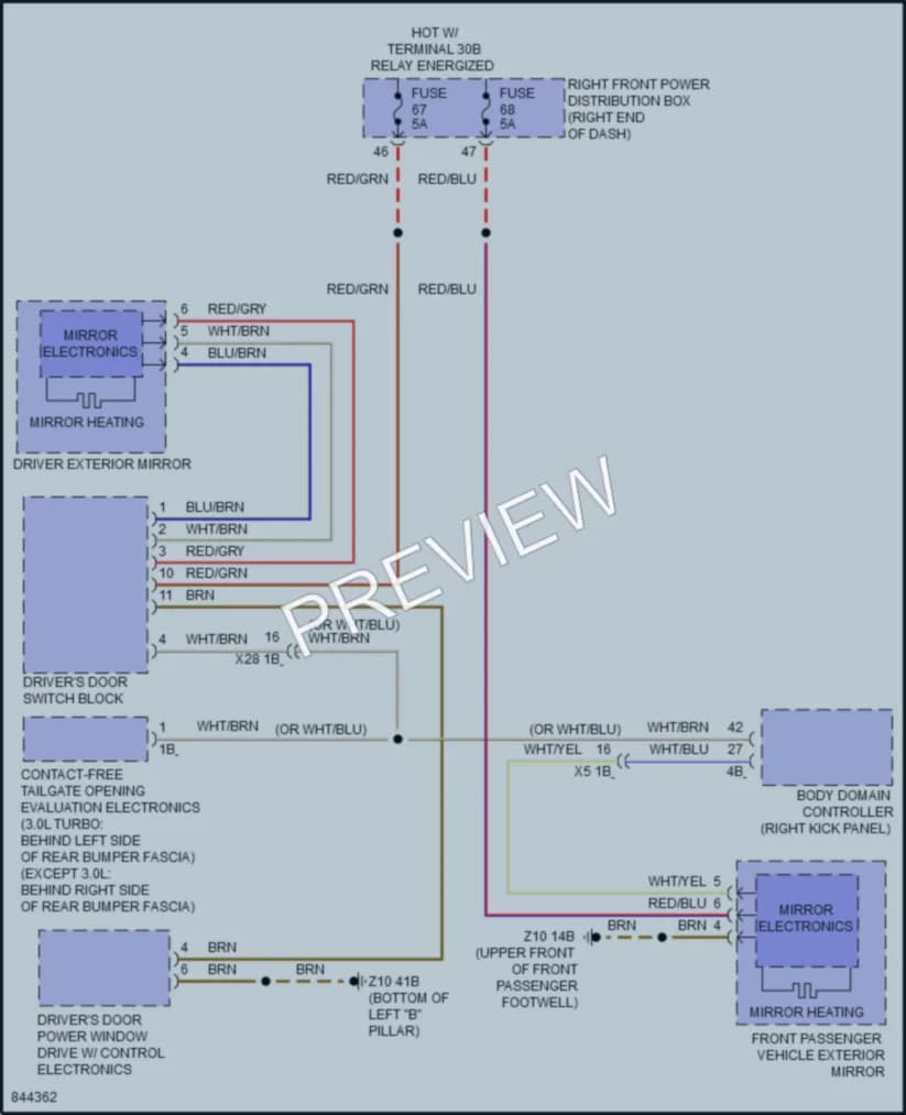 2023 BMW X4 Defoggers wiring diagram preview