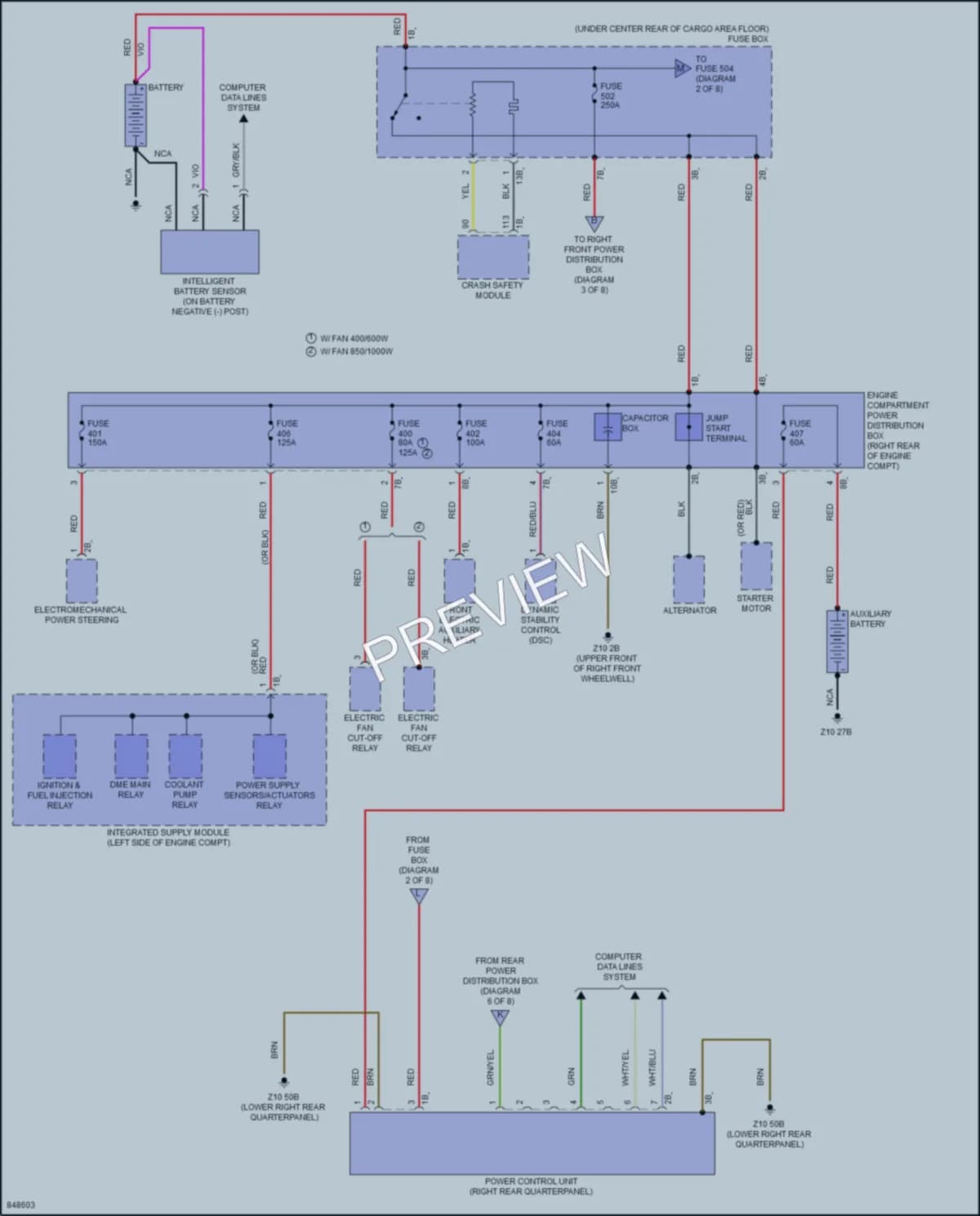 2023 BMW X4 Power Distribution wiring diagram preview