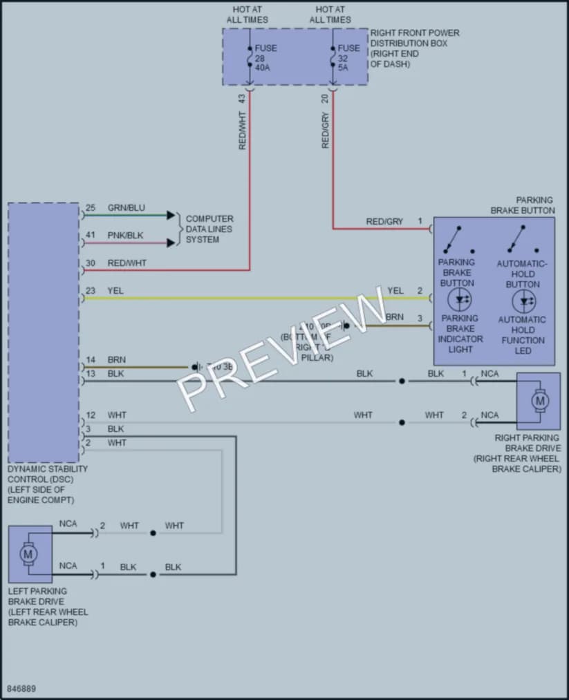 2023 BMW X4 Shift Interlock wiring diagram preview