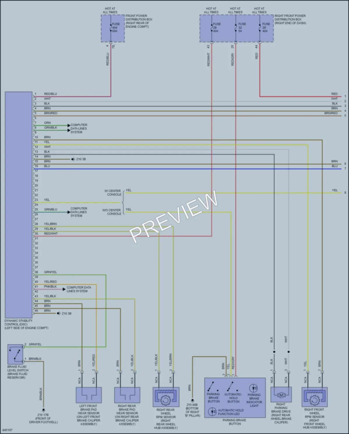 2023 BMW X4M Anti Lock Brakes wiring diagram preview