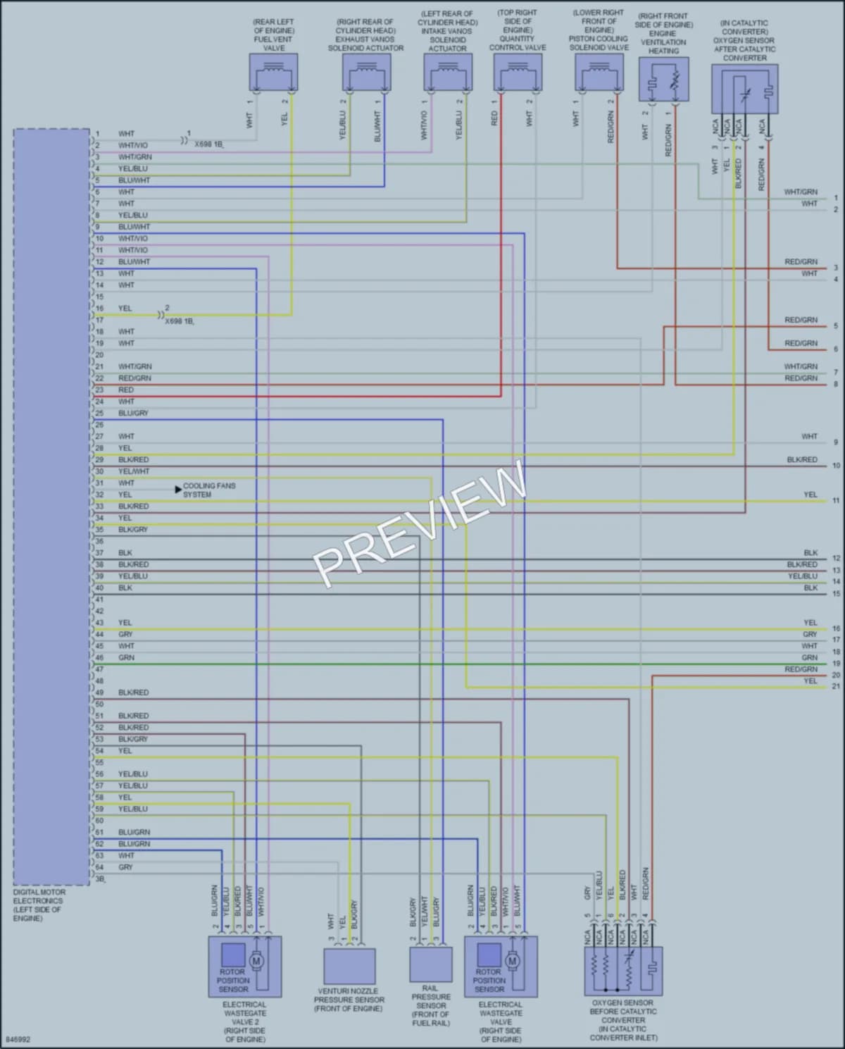 2023 BMW X4M Engine Performance wiring diagram preview