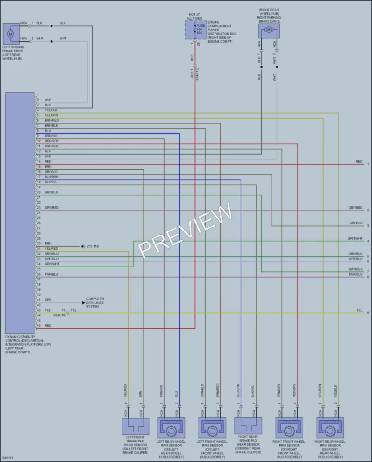 2023 BMW X5 Anti Lock Brakes wiring diagram preview