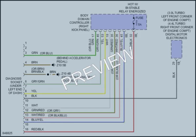 2023 BMW X5 Computer Data Lines wiring diagram preview