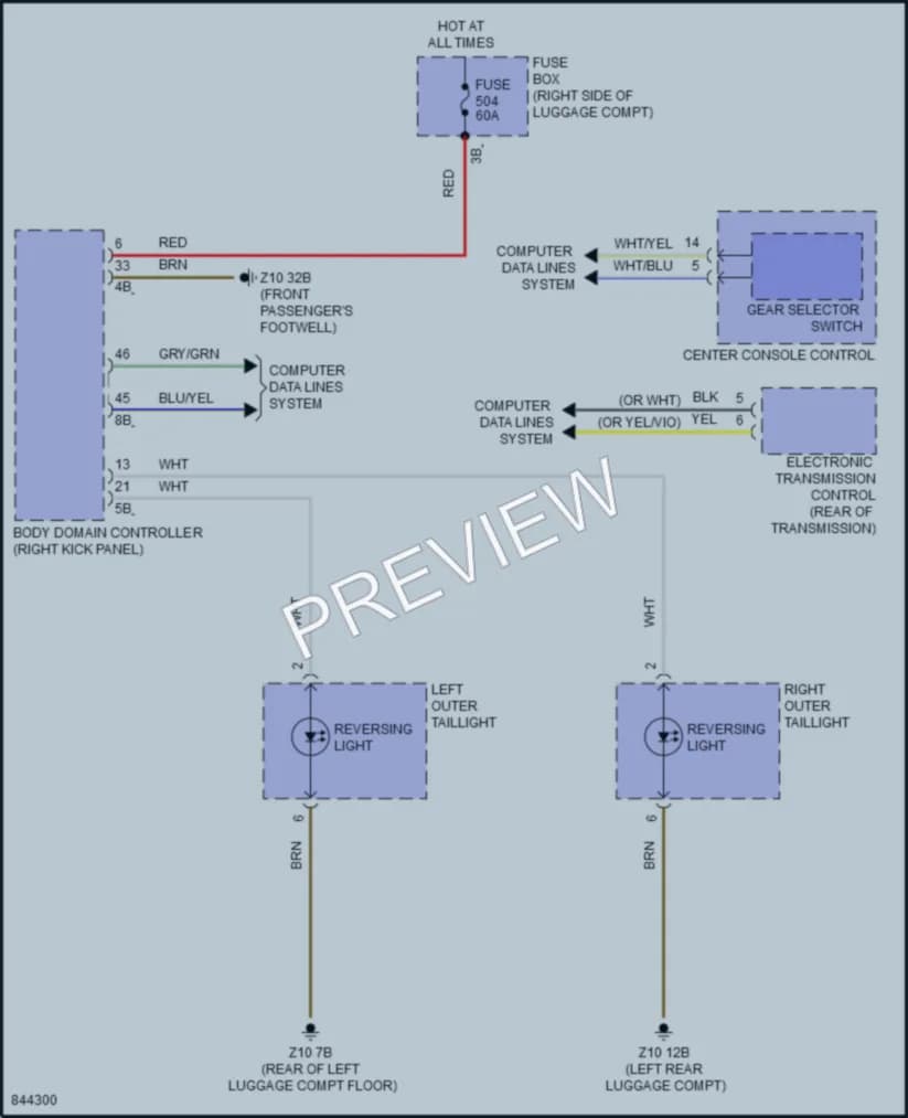 2023 BMW X5 Exterior Lights wiring diagram preview