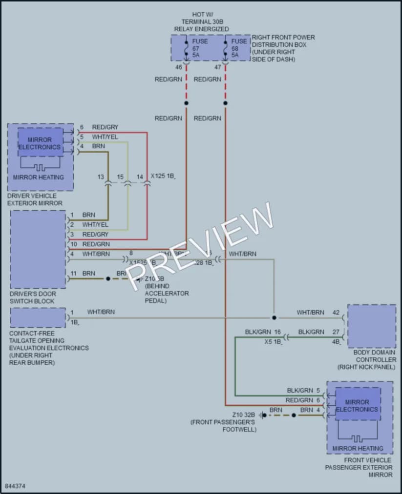 2023 BMW X5M Defoggers wiring diagram preview