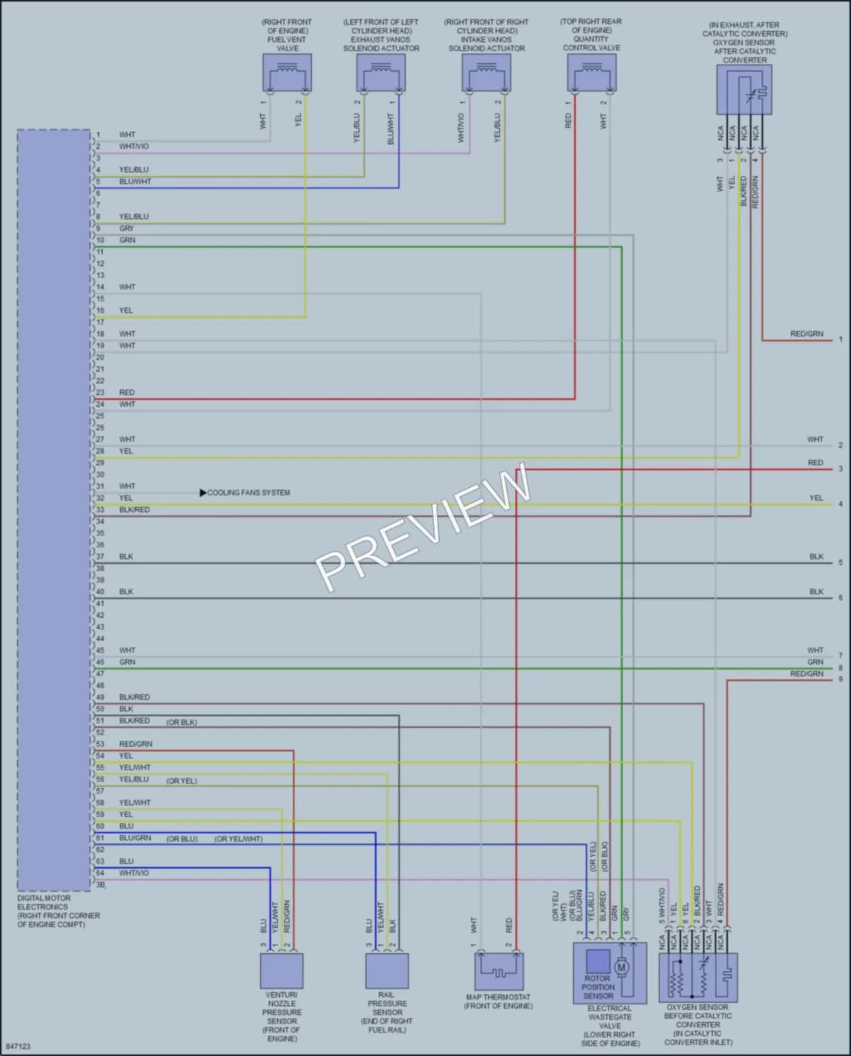 2023 BMW X5M Engine Performance wiring diagram preview