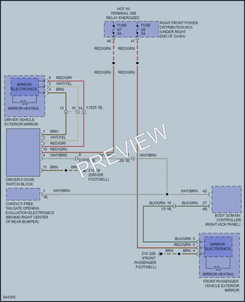2023 BMW X6 Defoggers wiring diagram preview