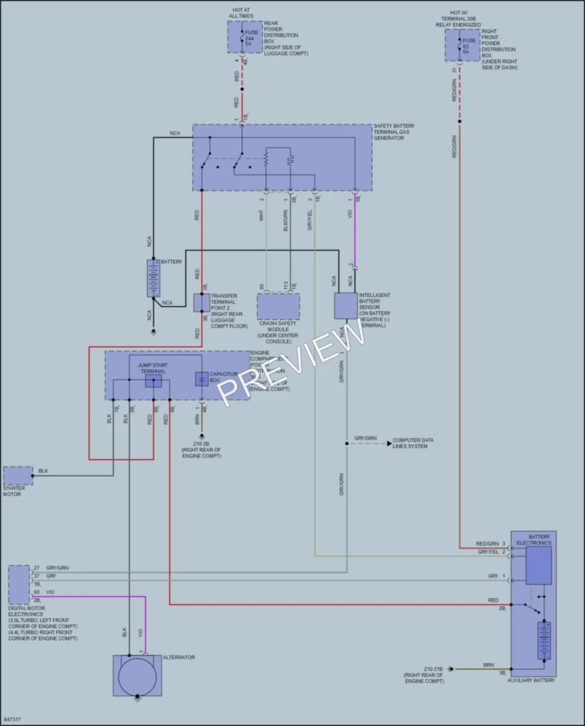 2023 BMW X7 Starting Charging wiring diagram preview
