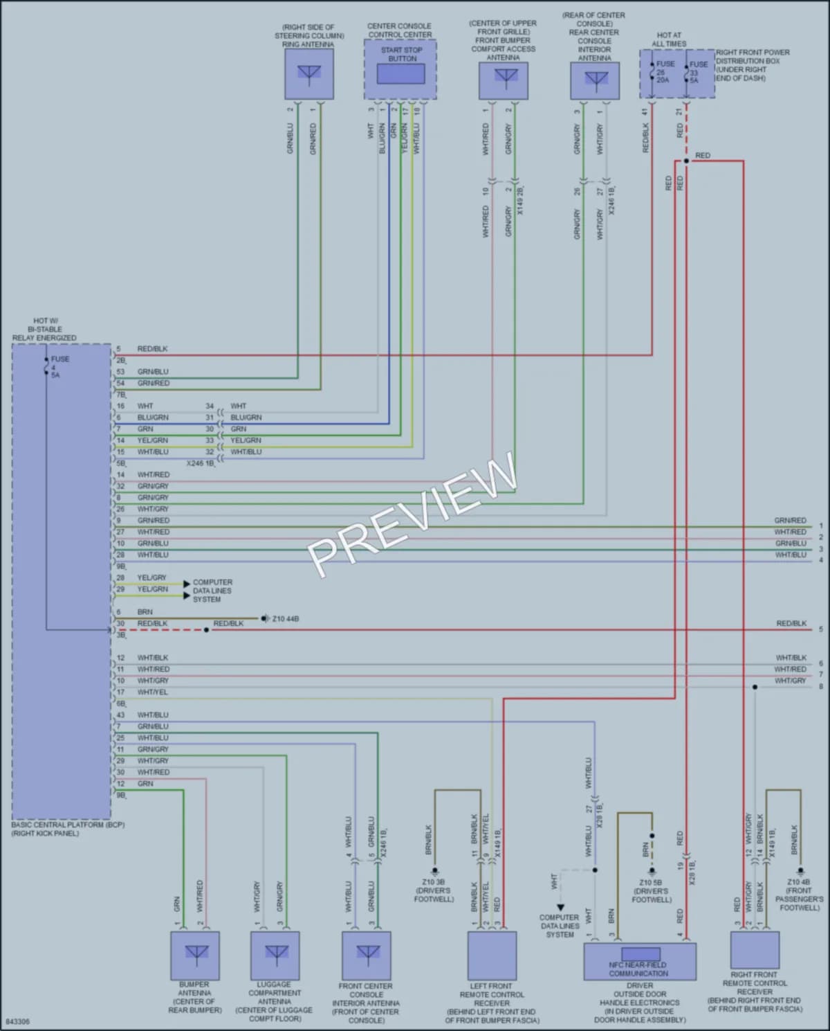 2023 BMW XM Anti Theft wiring diagram preview