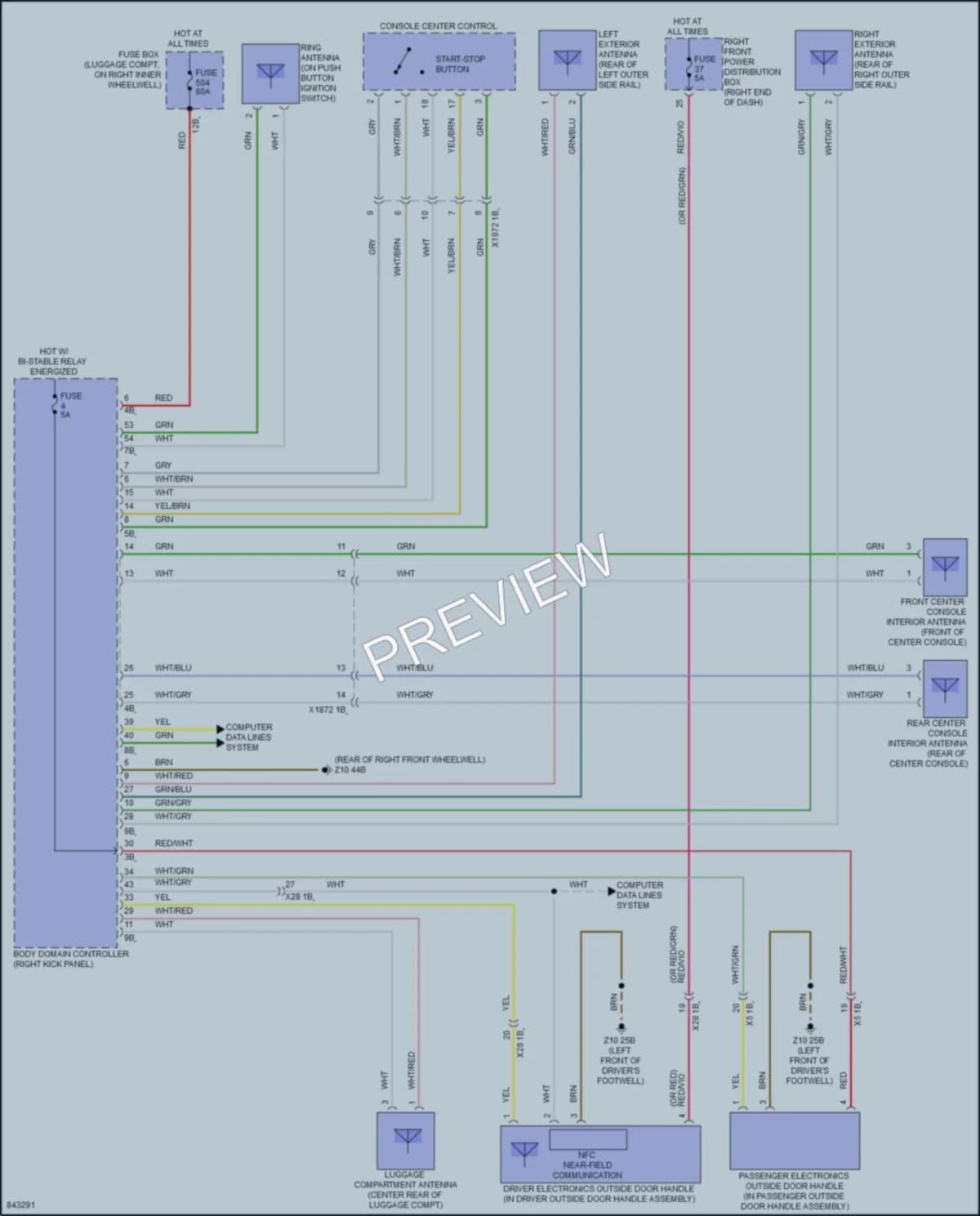 2023 BMW Z4 Anti Theft wiring diagram preview