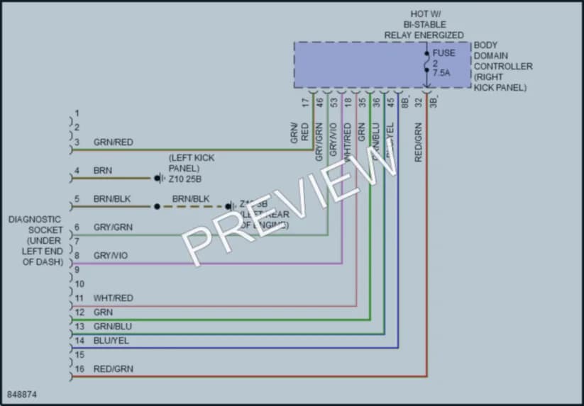 2023 BMW i4GranCoupe Computer Data Lines wiring diagram preview