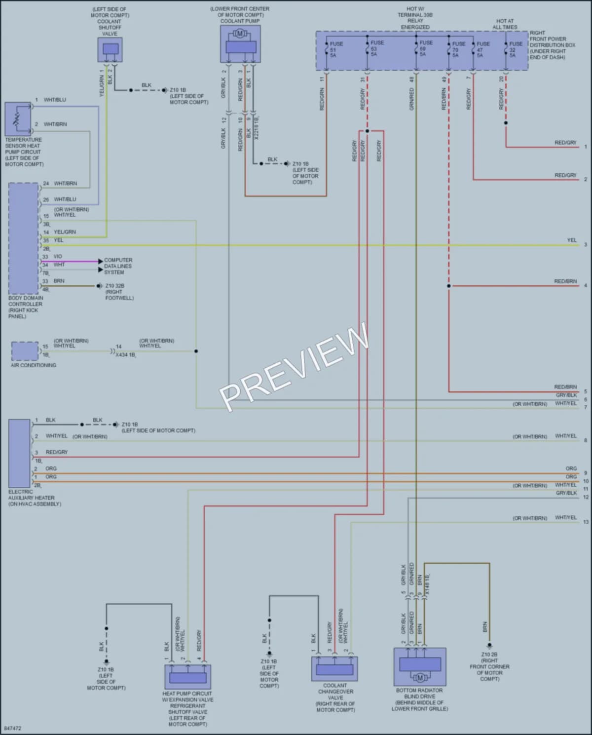 2023 BMW i4GranCoupe Cooling Fan wiring diagram preview
