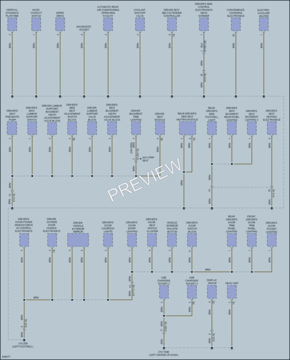 2023 BMW i4GranCoupe Ground Distribution wiring diagram preview