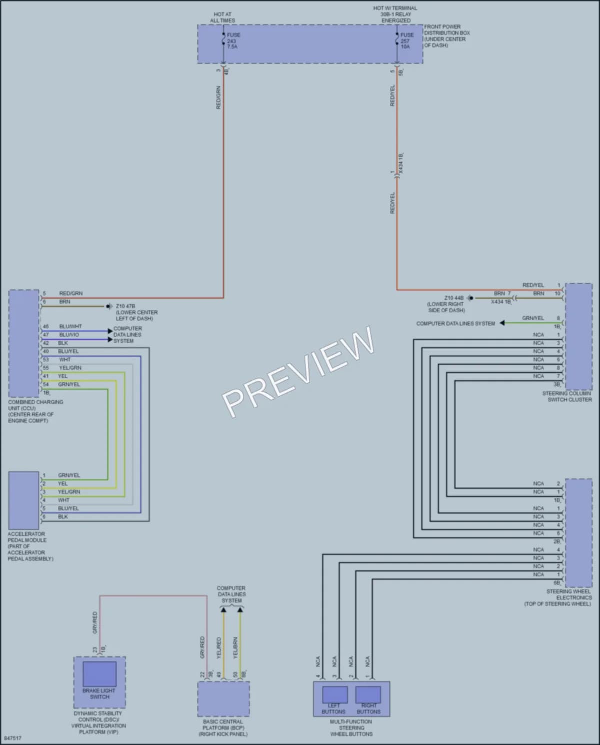 2023 BMW iX Cruise Control wiring diagram preview