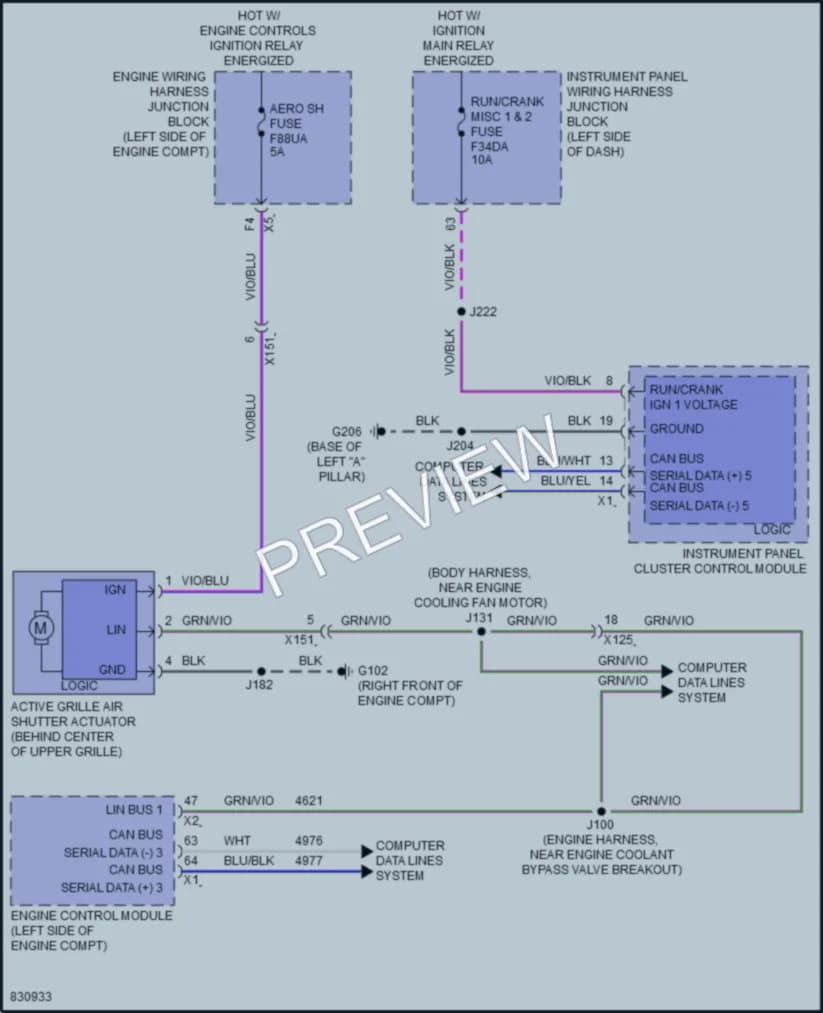 2023 Buick Envision Active Bodyworks wiring diagram preview