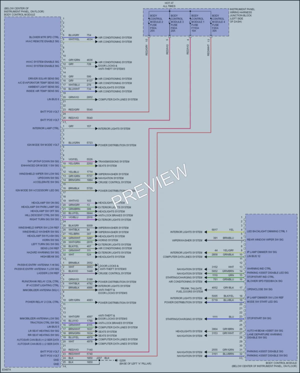 2023 Buick Envision Body Control Modules wiring diagram preview