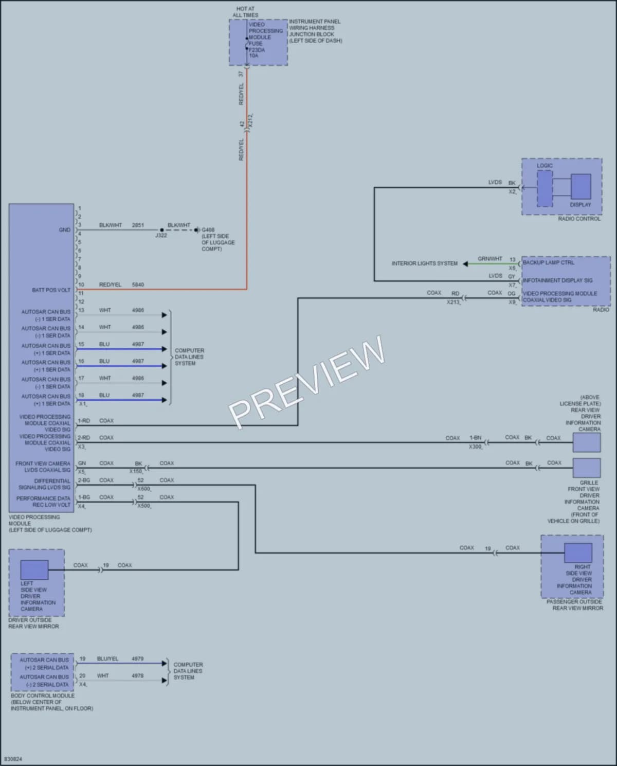 2023 Buick Envision Navigation wiring diagram preview