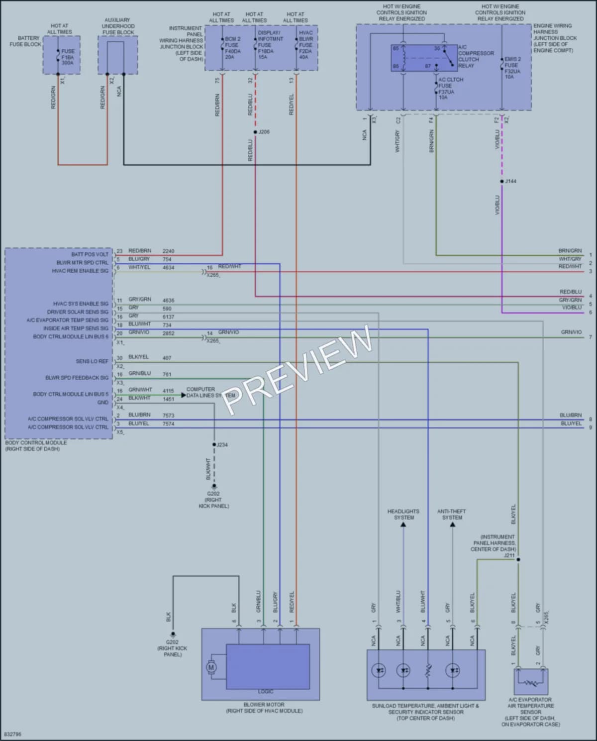 2023 Cadillac CT4 Air Conditioning wiring diagram preview