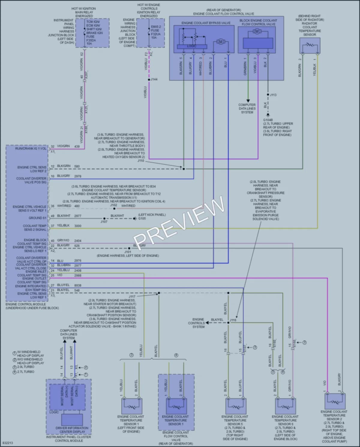 2023 Cadillac CT4 Cooling Fan wiring diagram preview