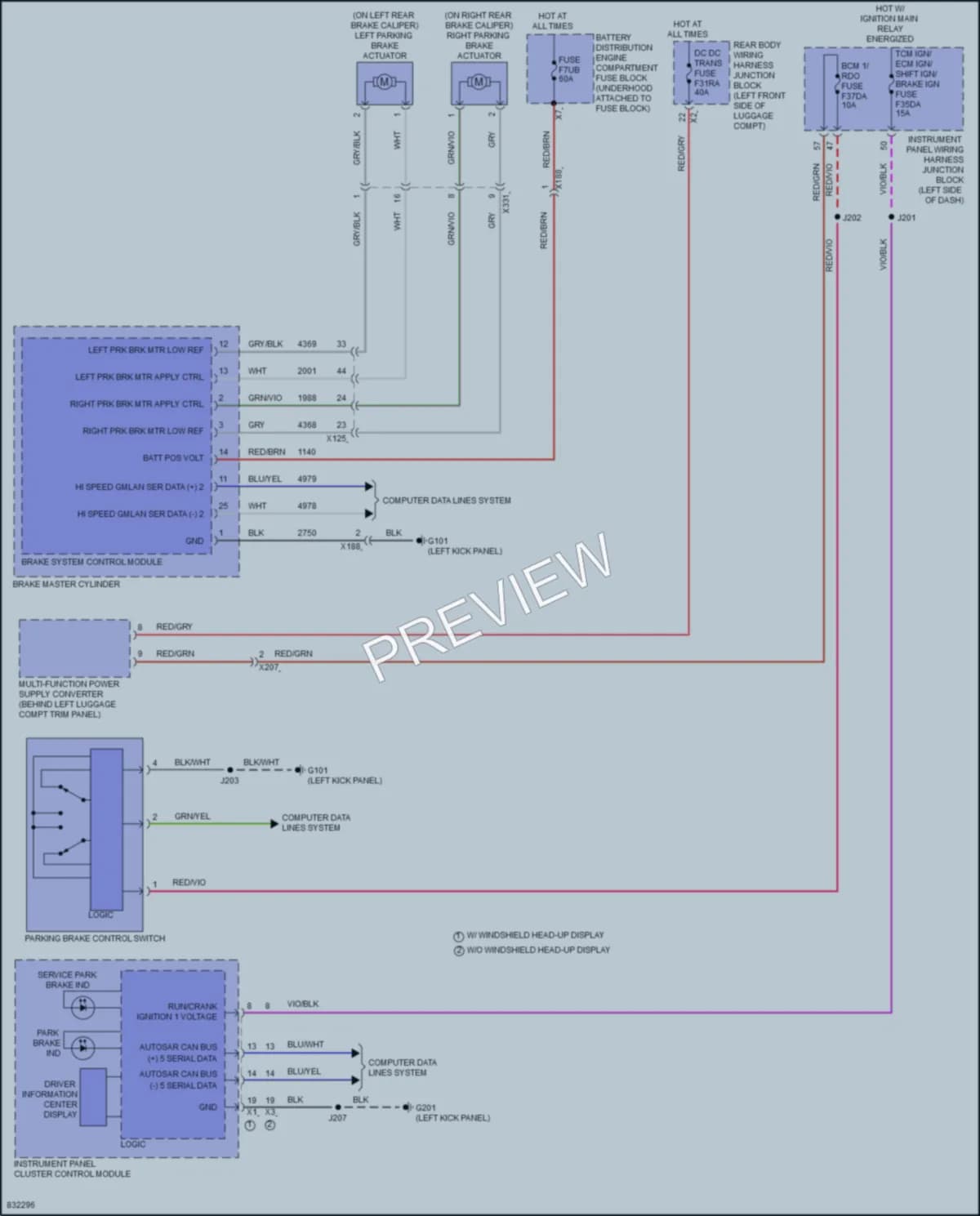 2023 Cadillac CT4 Shift Interlock wiring diagram preview