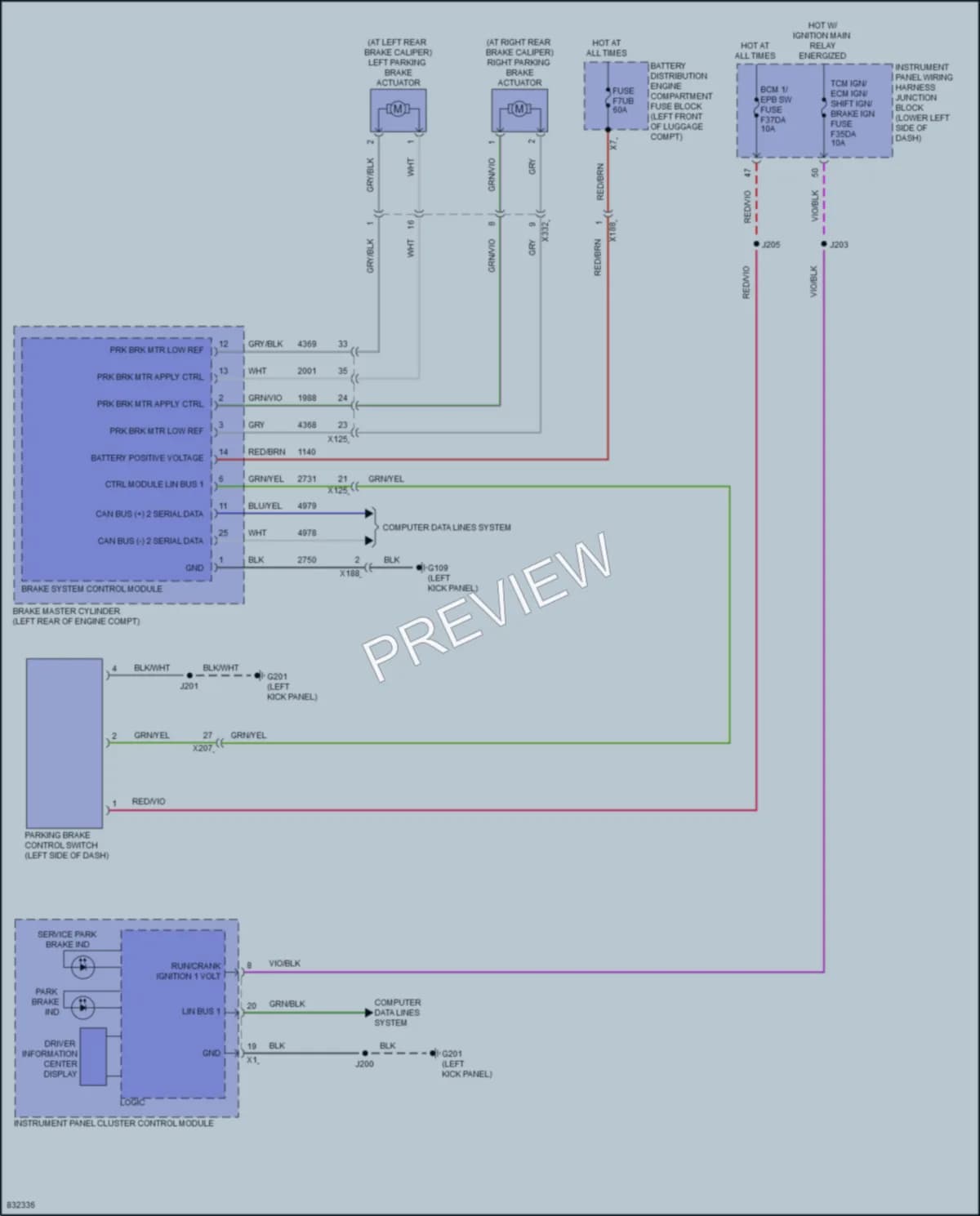2023 Cadillac CT5 Shift Interlock wiring diagram preview