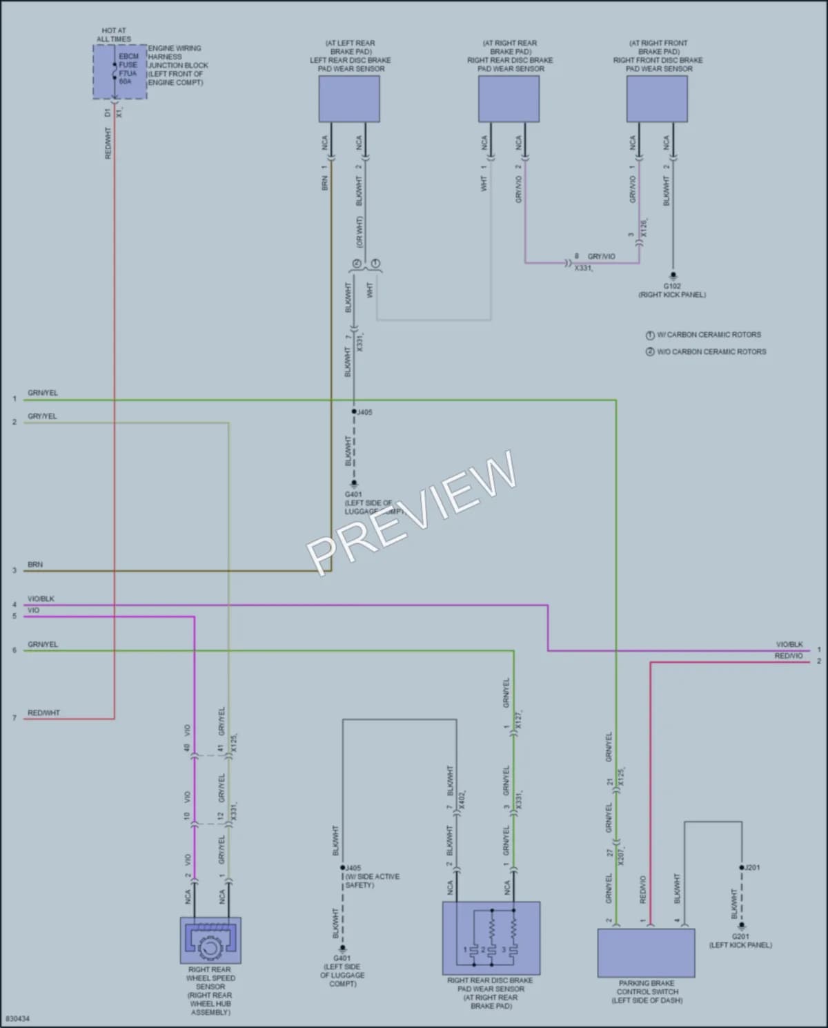 2023 Cadillac CT5V Anti Lock Brakes wiring diagram preview