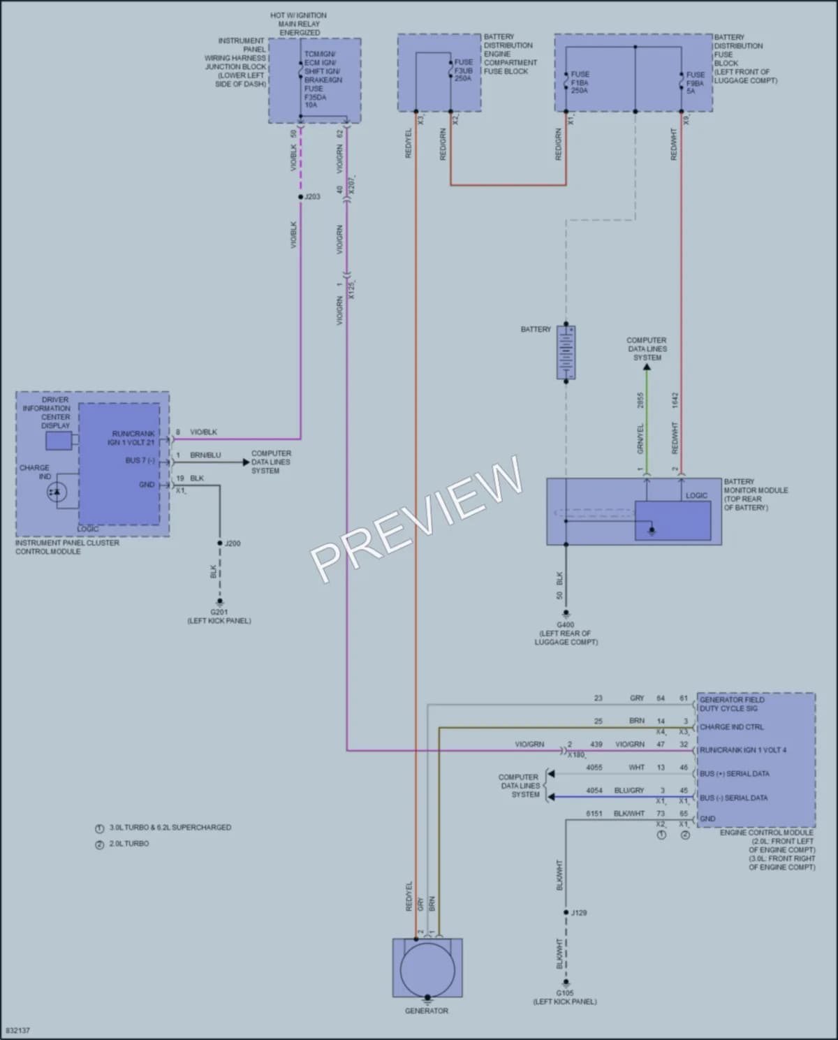 2023 Cadillac CT5V Starting Charging wiring diagram preview