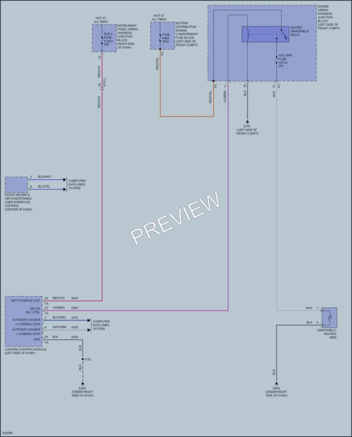 2023 Cadillac Lyriq Defoggers wiring diagram preview