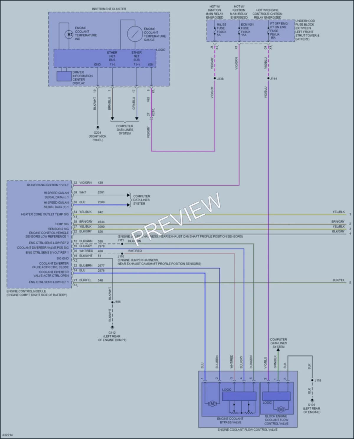 2023 Cadillac XT4 Cooling Fan wiring diagram preview