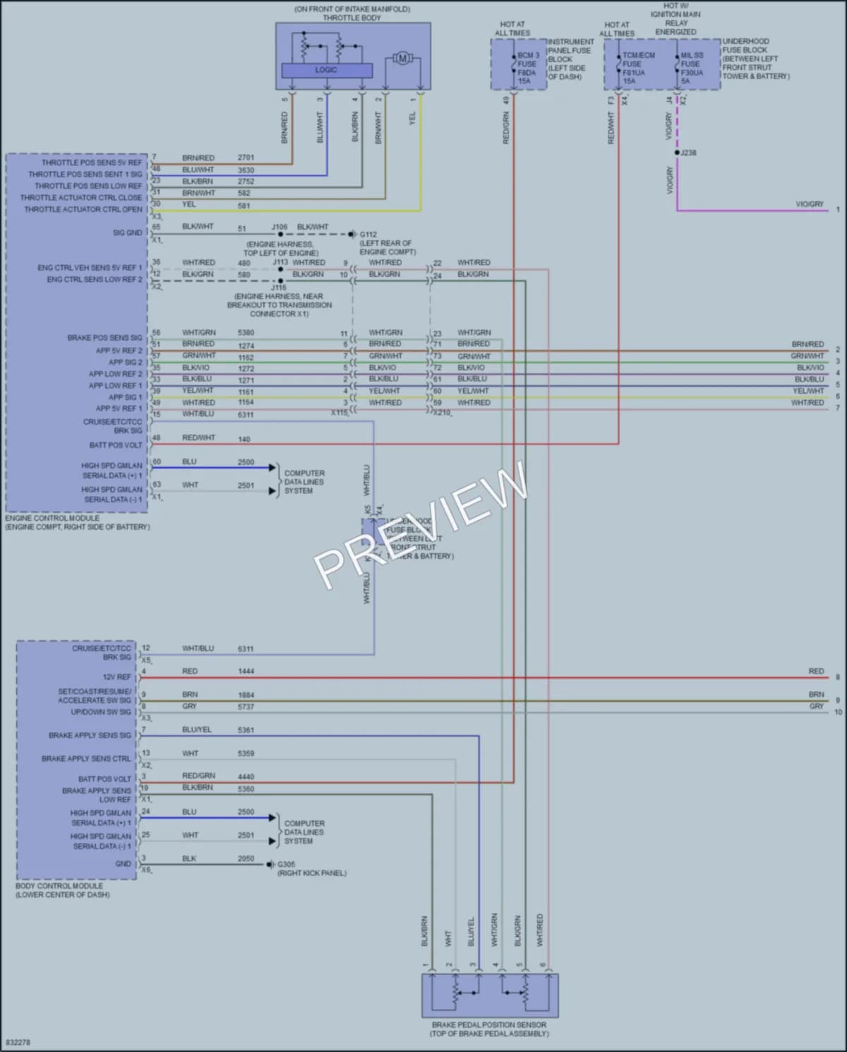 2023 Cadillac XT4 Cruise Control wiring diagram preview