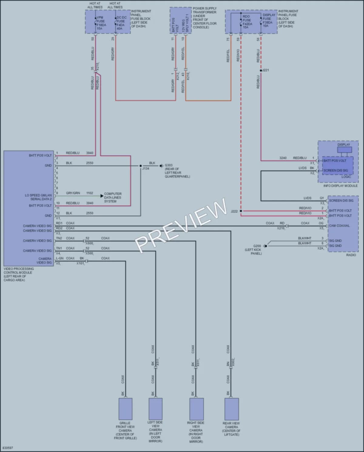 2023 Cadillac XT4 Navigation wiring diagram preview