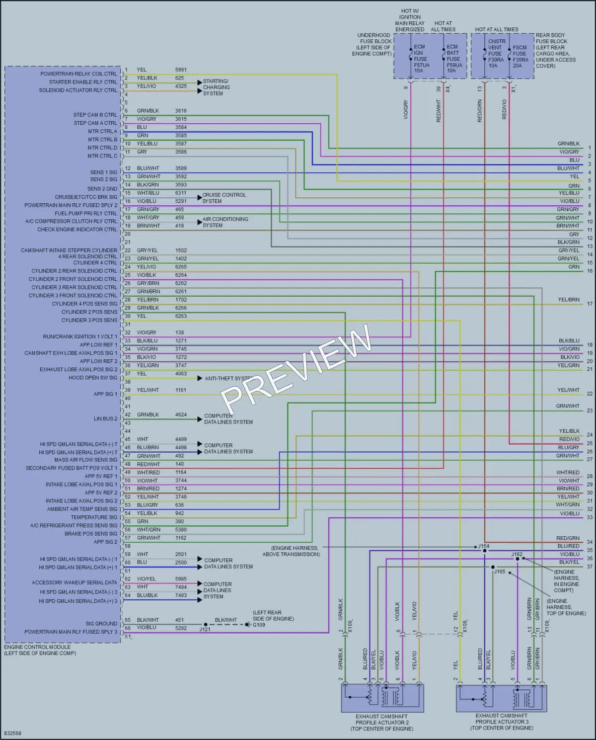 2023 Cadillac XT6 Engine Performance wiring diagram preview