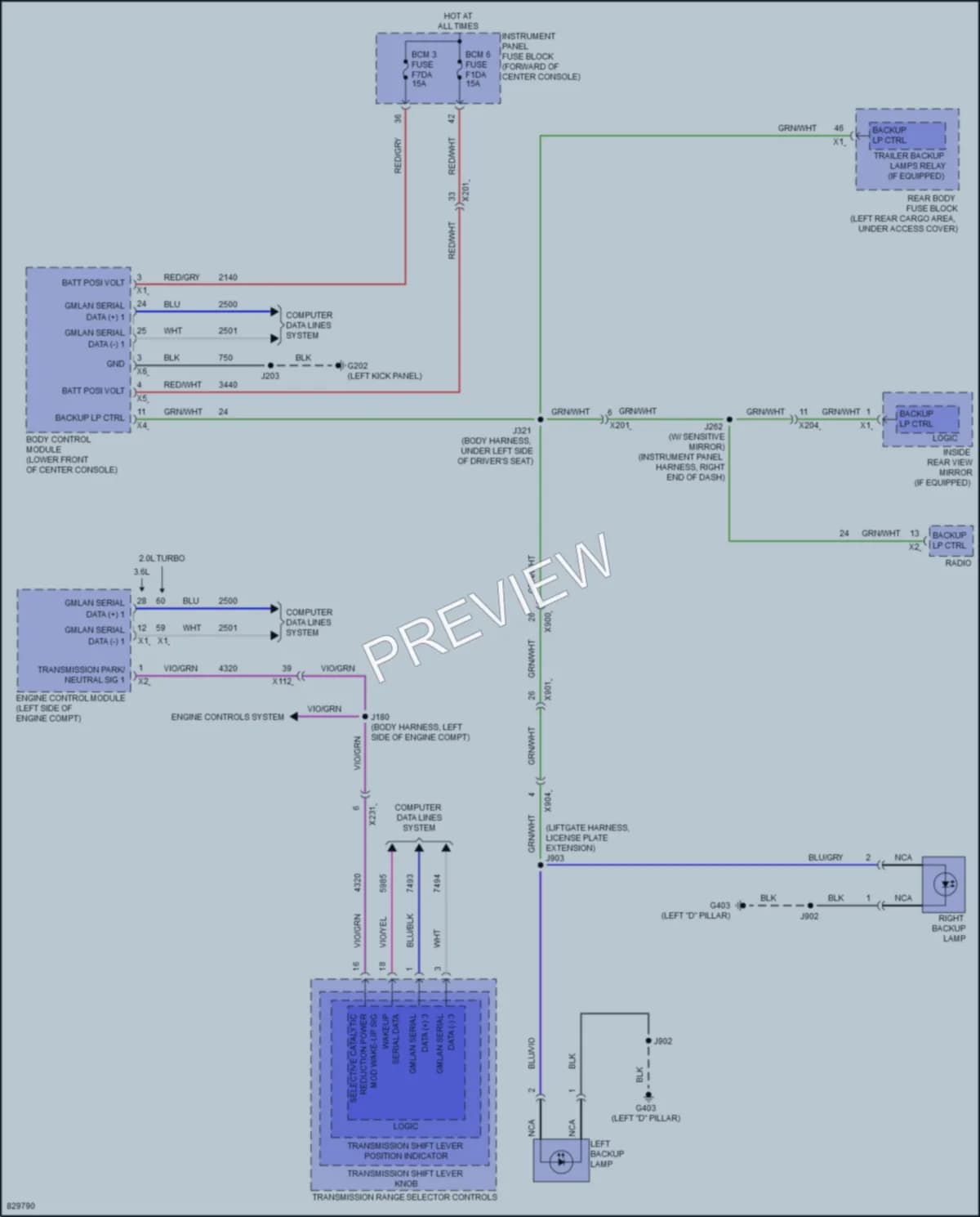 2023 Cadillac XT6 Exterior Lights wiring diagram preview