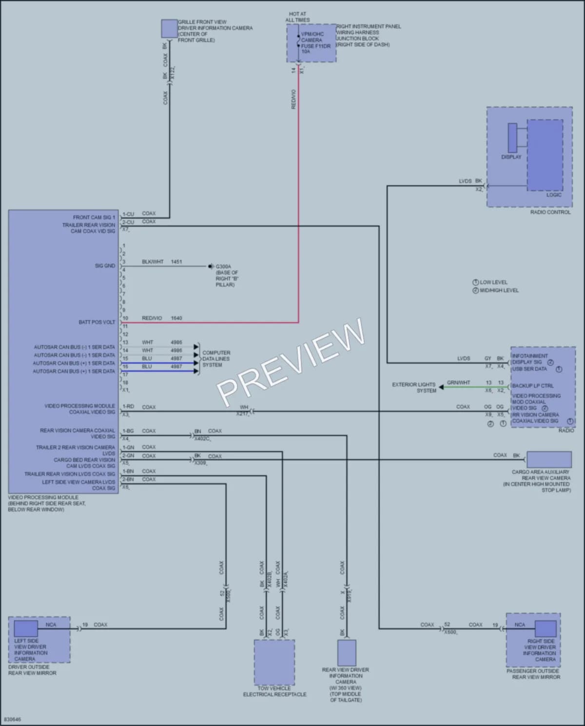 2023 Chevrolet 1500Silverado Navigation wiring diagram preview
